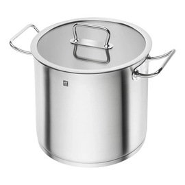 Cooking pot with lid 13.3 ltr stainless steel | suitable for induction | base Ø 278 mm product photo