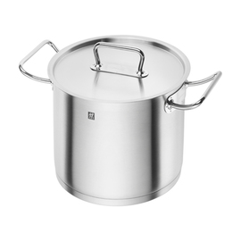 Cooking pot with lid PRO S 8 ltr stainless steel | suitable for induction | base Ø 238 mm product photo