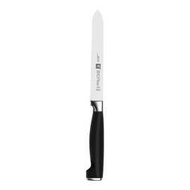 universal knife FOUR STAR II ice-hardened smooth cut | black | blade length 13 cm product photo
