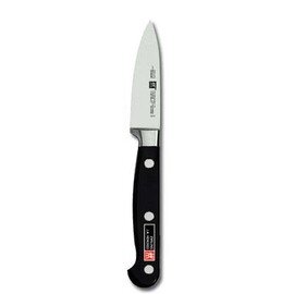 larding knife|garnishing knife PROFESSIONAL S smooth cut  | riveted | black blade length 8 cm product photo