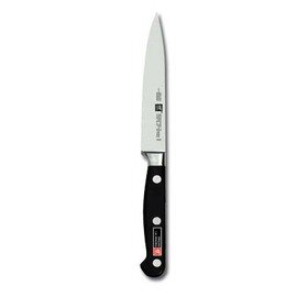 larding knife|garnishing knife PROFESSIONAL S smooth cut  | riveted | black blade length 13 cm product photo
