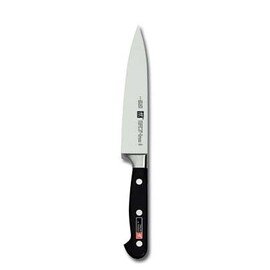 meat knife PROFESSIONAL S smooth cut  | riveted | black | blade length 16 cm product photo