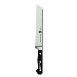 bread knife PROFESSIONAL S straight blade wavy cut | black | blade length 20 cm product photo