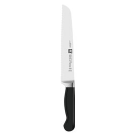 bread knife PURE straight blade wavy cut | black | blade length 20 cm product photo
