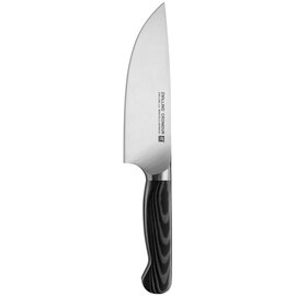 Cooking knife, wide blade, series: Cronidur, handle: Micarta, black, size: 6 '', 160 mm product photo