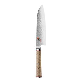 santoku MIYABI 5000MCD straight blade Japanese form smooth cut | wood colour | blade length 18 cm product photo