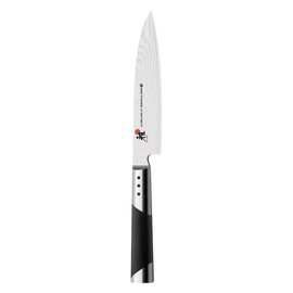 chutoh MIYABI 7000D straight blade smooth cut | black | blade length 16 cm product photo