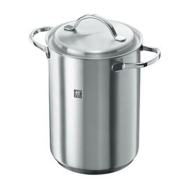 asparagus and pasta pot 4.5 ltr stainless steel pot|lid|strainer insert  Ø 160 mm  | stainless steel handles product photo
