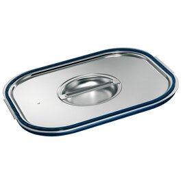 1 550 071 Gastronorm-Deckel, GDD-B 1/4, mit Formschlussdichtung, für 1/4 Gastronorm-Behälter mit Bügelgriffen, Material: Edelstahl product photo