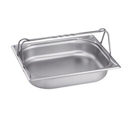 GN container GN 1/2  x 65 mm GN-B 1/2-65 stainless steel 0.8 mm | bow-type handles product photo