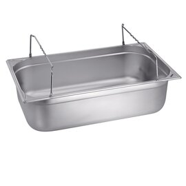 GN container GN 1/1  x 65 mm GN-B 1/1-65 stainless steel 0.8 mm | bow-type handles product photo