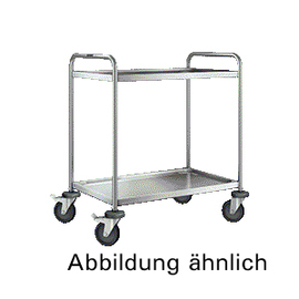 serving trolley SW 8 x 5-3 | 3 shelves L 900 mm W 600 mm H 950 mm | 4 swivel castors stainless steel castors product photo