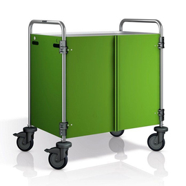 children's serving trolley SW 8 X 5-2 Kids | 2 shelves x 600 mm H 800 mm wheel details plastic product photo