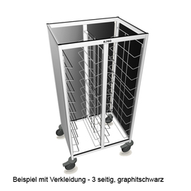tray clearing trolley TAW 2 x 10 GN  | 530 x 325 mm  H 1550 mm product photo  S