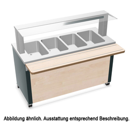 hot counter BASIC LINE W-4 Design | grey | suitable for 4 x GN 1/1 product photo