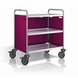 children's serving trolley SW 8 X 5-2 Kids blackberry coloured | 2 shelves x 600 mm H 800 mm wheel details plastic product photo