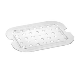 551 458 Gastronorm-Einlegeboden, G-KELB 1/2, gelocht Ø 10 mm, Material: Polycarbonat, Temperaturbereich: -40 °C bis +100 °C product photo