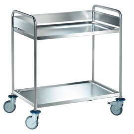 clearing trolley ARW 9 x 6-2 | 2 shelves | 4 swivel castors plastic product photo