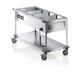 food serving trolley SAW L-4 heatable • 4 basins product photo