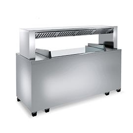 mobile frontcooking station BLANCO COOK classic 3.1 suitable for 3 table-top cooking units product photo