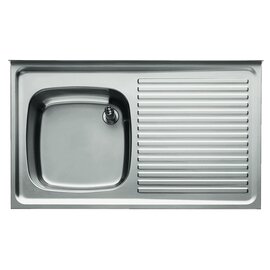 Sink Tops ES 12x6-4/2 RE with drainboard on the left 1 basin | 400 x 400 x 200 mm L 1200 mm W 600 mm product photo