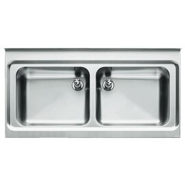 Sink Tops Z 10x6-4 2 basins | 400 x 400 x 200 mm L 1000 mm W 600 mm product photo