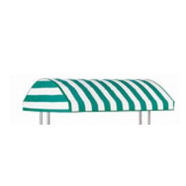 WS4WM4_2_4 Stoff-Baldachin für MIKADO Warmbuffet-Wagen WS-4 u. WM-4: Maße: 1481 x 1250 mm, grün-weiß product photo