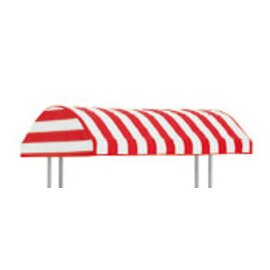 WS3WM3_2_1 Stoff-Baldachin für MIKADO Warmbuffet-Wagen WS-3 u. WM-3: Maße: 1156 x 1250 mm, rot-weiß product photo