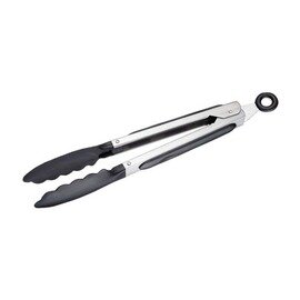 serving tongs Classic Mini stainless steel nylon black with locking mechanism  L 255 mm product photo