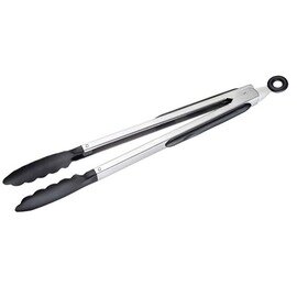 serving tongs CLASSIC stainless steel nylon with locking mechanism  L 335 mm product photo