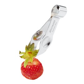 strawberry huller tongs Zupfi stainless steel product photo