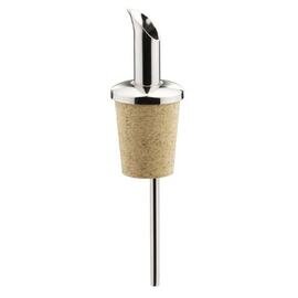 Oil pourer, made of stainless steel Beak shape with natural cork, small disc, 1 piece product photo