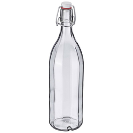 clip lock bottle 1000 ml glass multi-edged H 310 mm product photo
