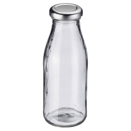 milk bottle | juice bottle | smoothie bottle 250 ml glass with screw cap product photo