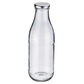 milk bottle | juice bottle 1000 ml glass with screw cap product photo