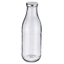milk bottle | juice bottle 1000 ml glass with screw cap product photo