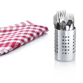 cutlery quiver stainless steel perforated Ø 68 mm H 103 mm product photo  S