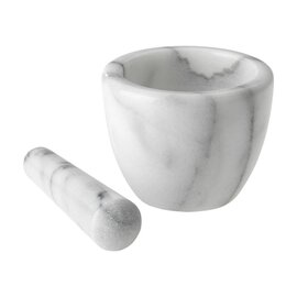 mortar gourmet smooth with pestle marble  Ø 100 mm  H 75 mm product photo