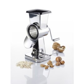 almond mill Exklusiv stainless steel • grinder made of stainless steel  H 196 mm | 2 cutting drums | suction cup product photo