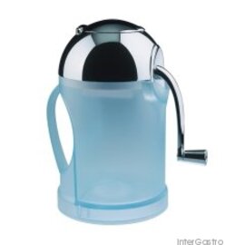 Crush N 'Serve ice cube crusher, ice blue transparent, with integrated jug made of plastic, with lid and ice lip; Crusher heavy metal product photo