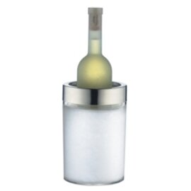 active bottle cooler CHRYSTAL Crystal plastic stainless steel clear transparent double-walled product photo