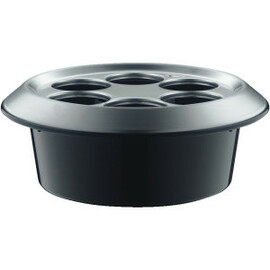 conference cooler black  Ø 297 mm  H 122 mm | suitable for 6 bottles of up to 0.3 ltr product photo