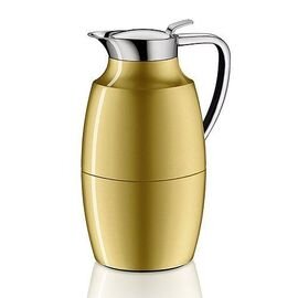Isolating jug Pallas, GV 1.0 L, approx. 8 cups, metal lacquered, color: liquid brass, alfiDur-vacuum hard glass insert product photo