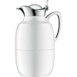 vacuum jug JUWEL 1 ltr metal polar white vacuum -  tempered glass hinged lid product photo