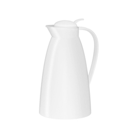 vacuum jug ECO 1 ltr white matt vacuum -  tempered glass screw cap | one-hand operation product photo