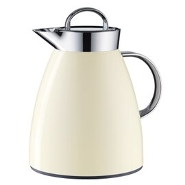 Insulated jug Dan, GV 1.0 L, approx. 8 cups, lacquered aluminum, beige ivory cream, alfiDur-vacuum hard glass insert product photo