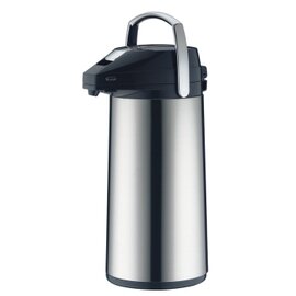 beverage dispenser 2.2 ltr stainless steel shiny vacuum -  tempered glass pressure cap  H 385 mm product photo