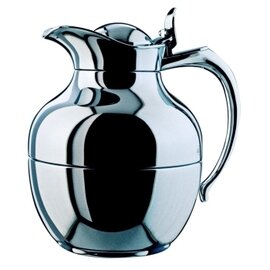 Insulated jug Bambini, GV 0,65 L, brass chromium-plated, handle metal chrome-plated, alfiDur-vacuum-hard glass insert product photo