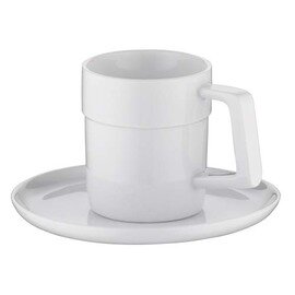 Espressotasse Perfetto with saucer, GV 70 ml, of finest porcelain, white product photo