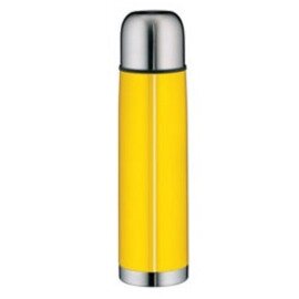 vacuum flask ISOTHERM ECO 0.75 l stainless steel yellow screw cap  H 293 mm product photo